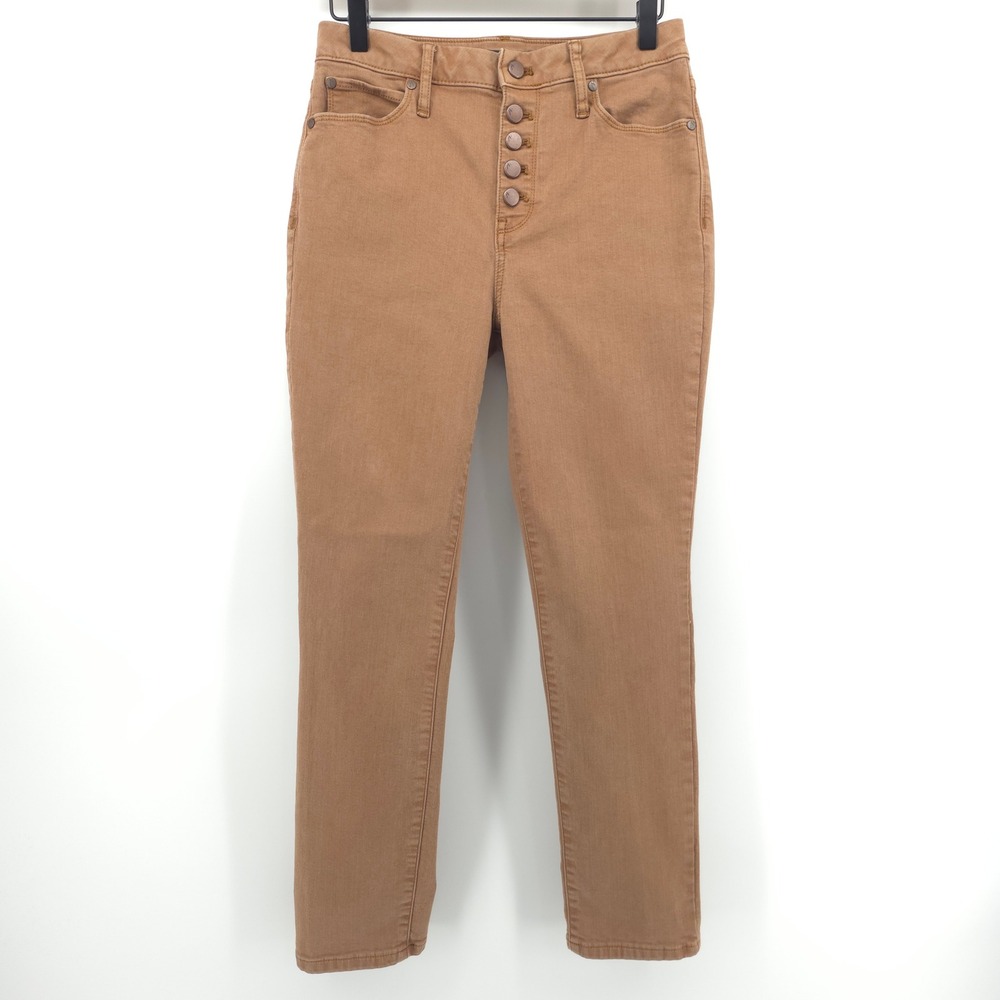 Simply Vera Vera Wang‎ Women's Jeans High Rise Skinny Ankle 6 Khaki Brown